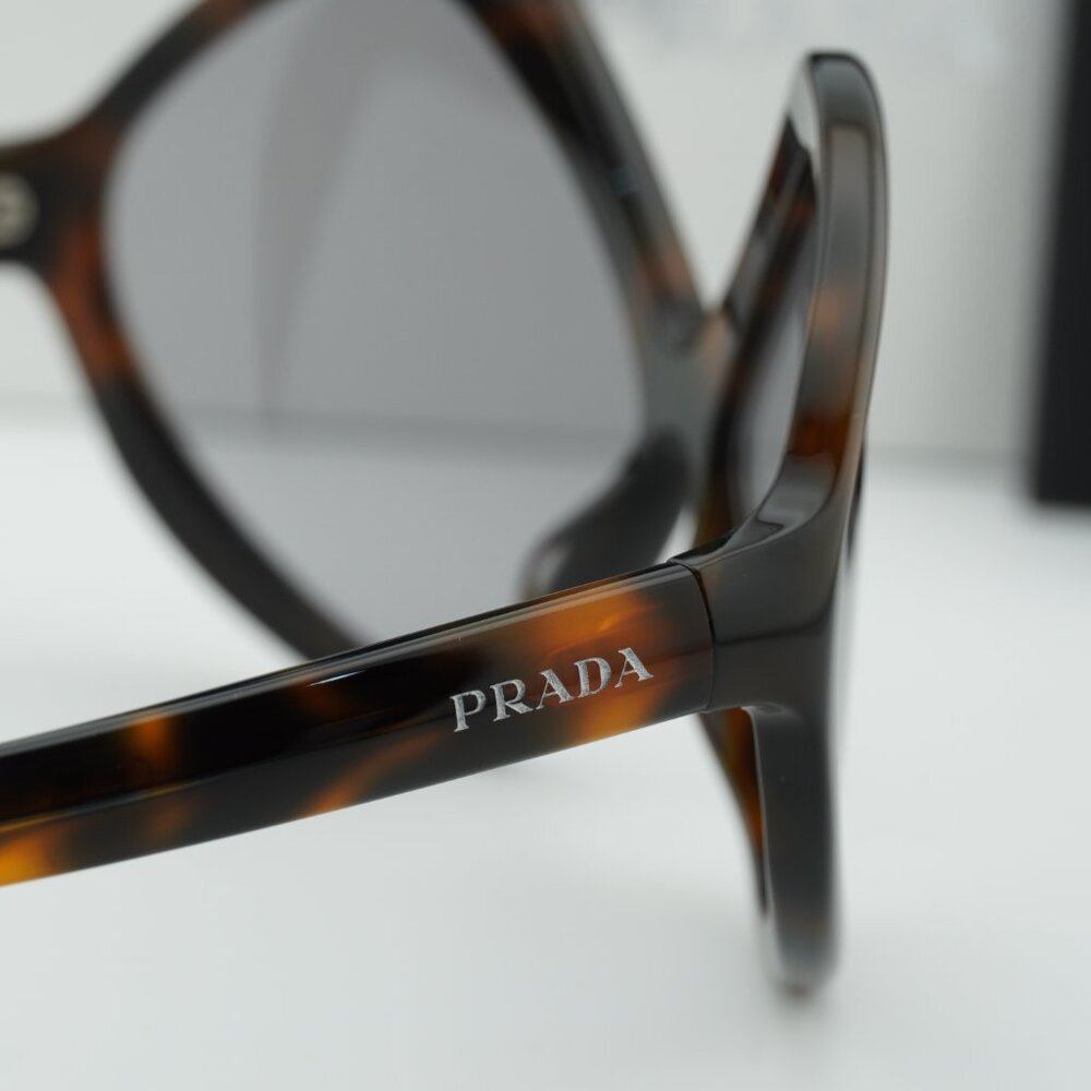 Prada PRB21S 20D50Q Geometric Sunglasses – Juniper Havana\ Grey - Picture 6 of 10